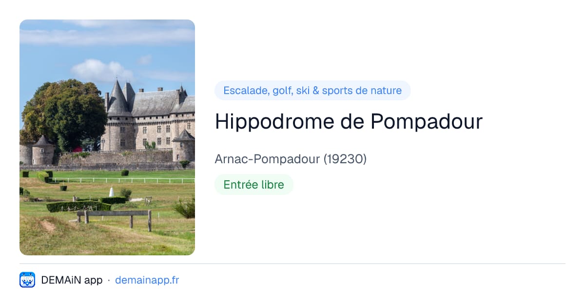 Hippodrome de Pompadour — Arnac-Pompadour