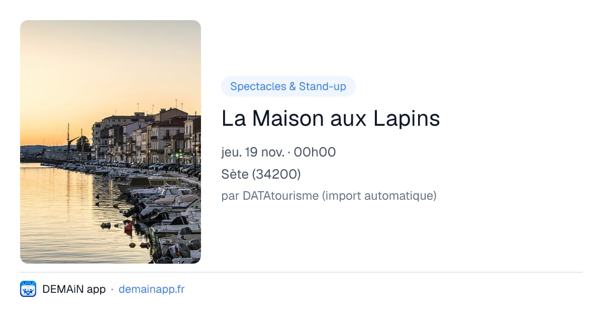 La Maison aux Lapins — Sète