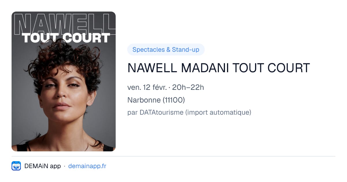 NAWELL MADANI TOUT COURT — Narbonne