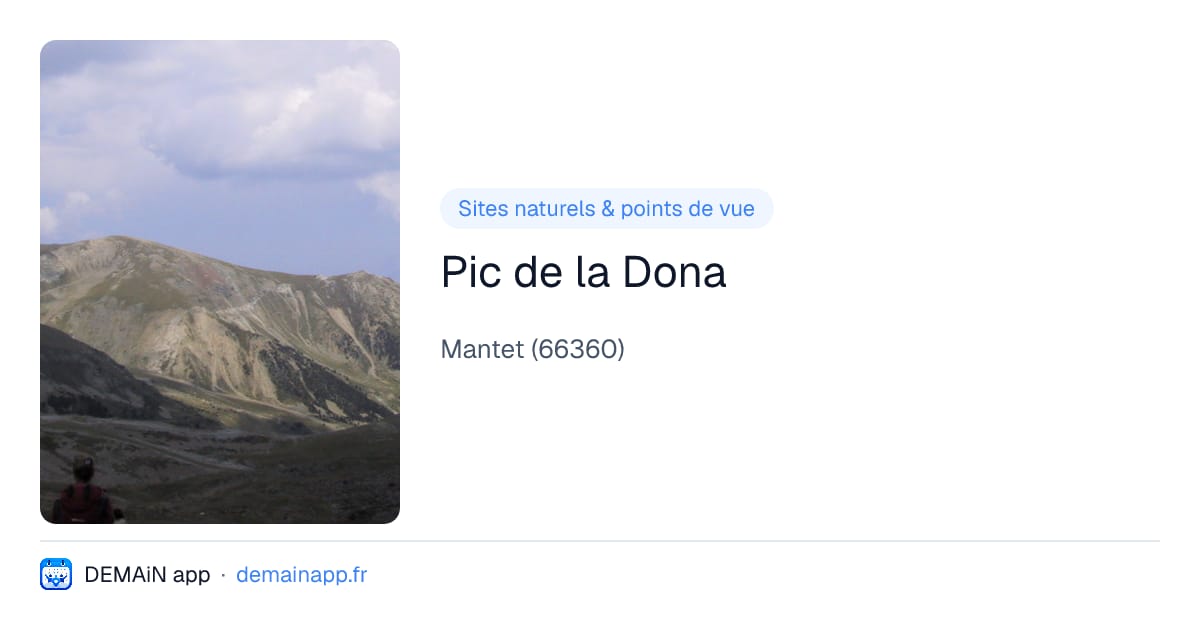 Pic de la Dona — Mantet