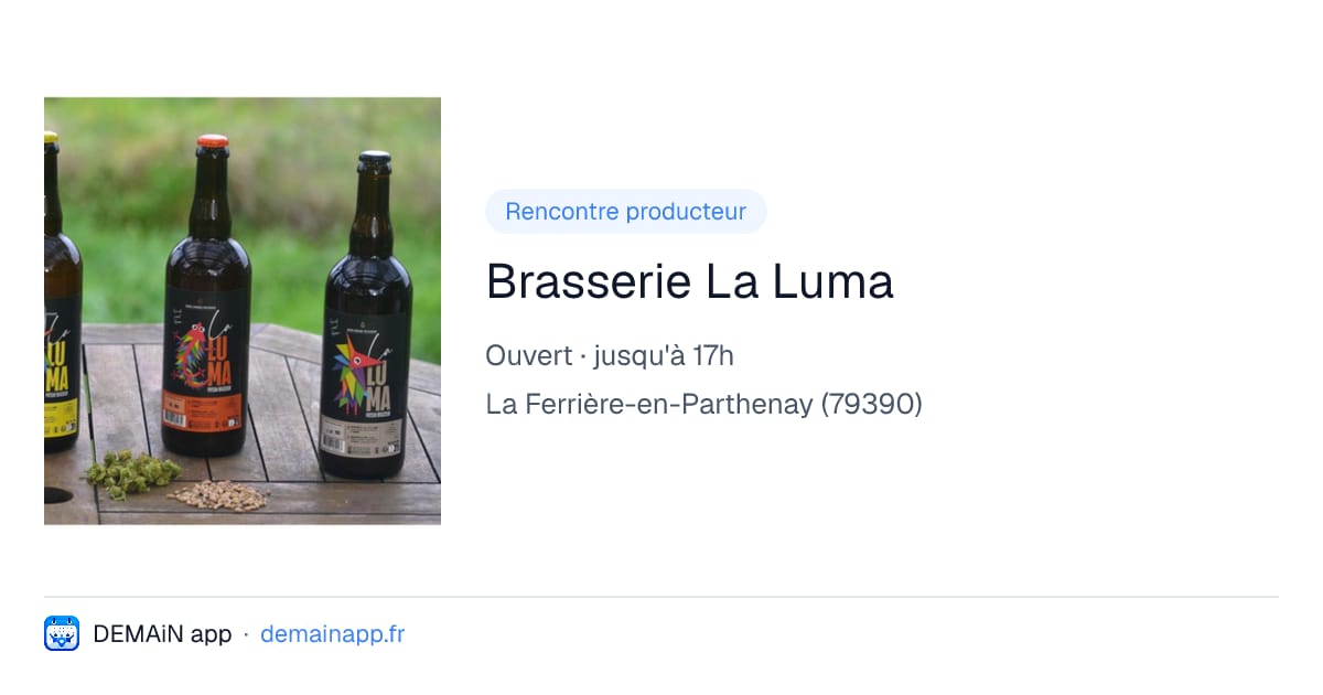 Brasserie La Luma — La Ferrière-en-Parthenay