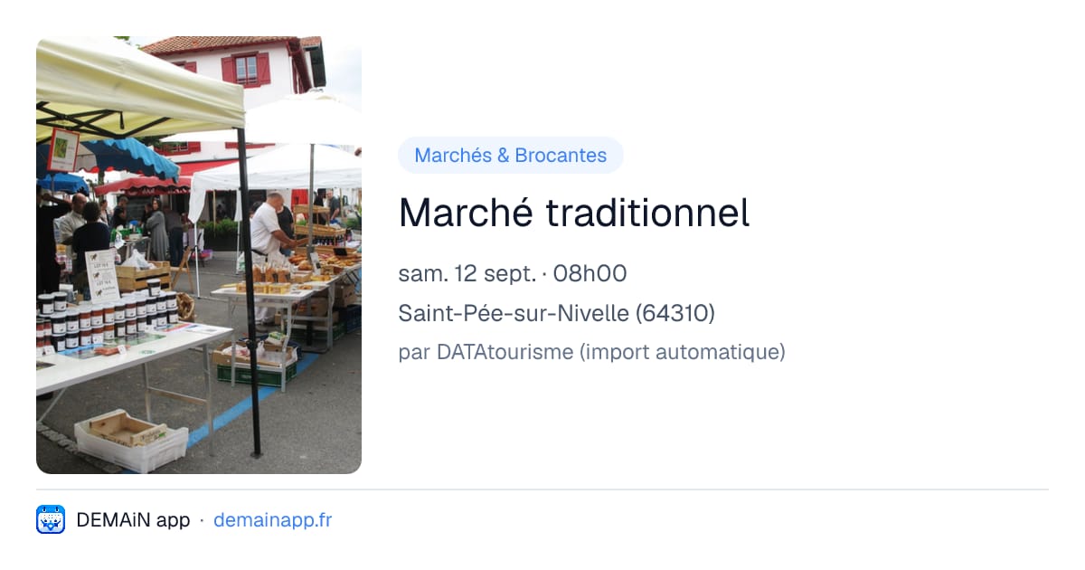 Marché traditionnel — Saint-Pée-sur-Nivelle