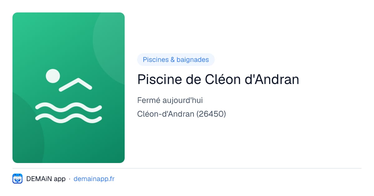 Piscine de Cléon d'Andran — Cléon-d'Andran
