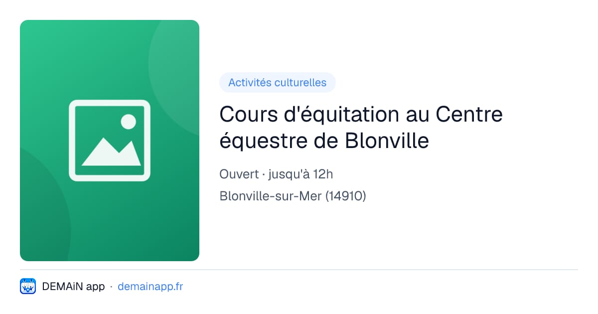 Cours d'équitation au Centre équestre de Blonville — Blonville-sur-Mer