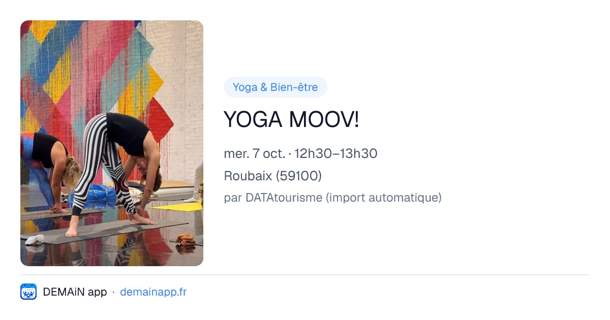 YOGA MOOV! — Roubaix