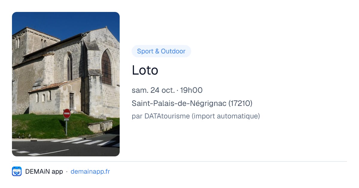 Loto — Saint-Palais-de-Négrignac
