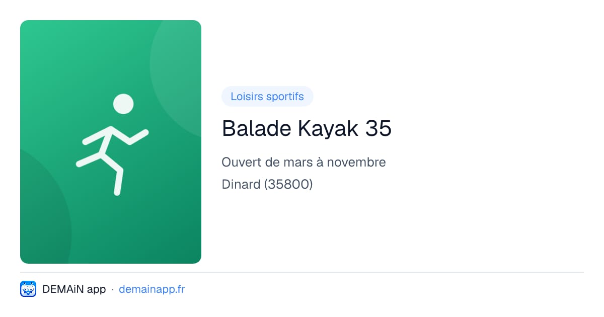 Balade Kayak 35 — Dinard