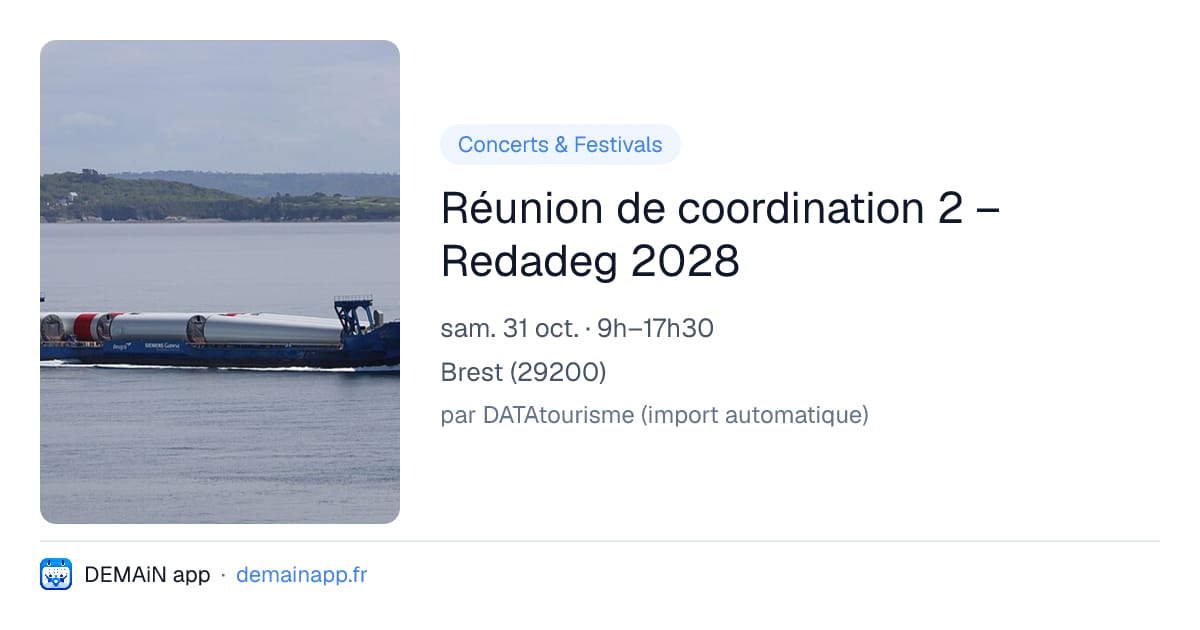 Réunion de coordination 2 – Redadeg 2028 — Brest