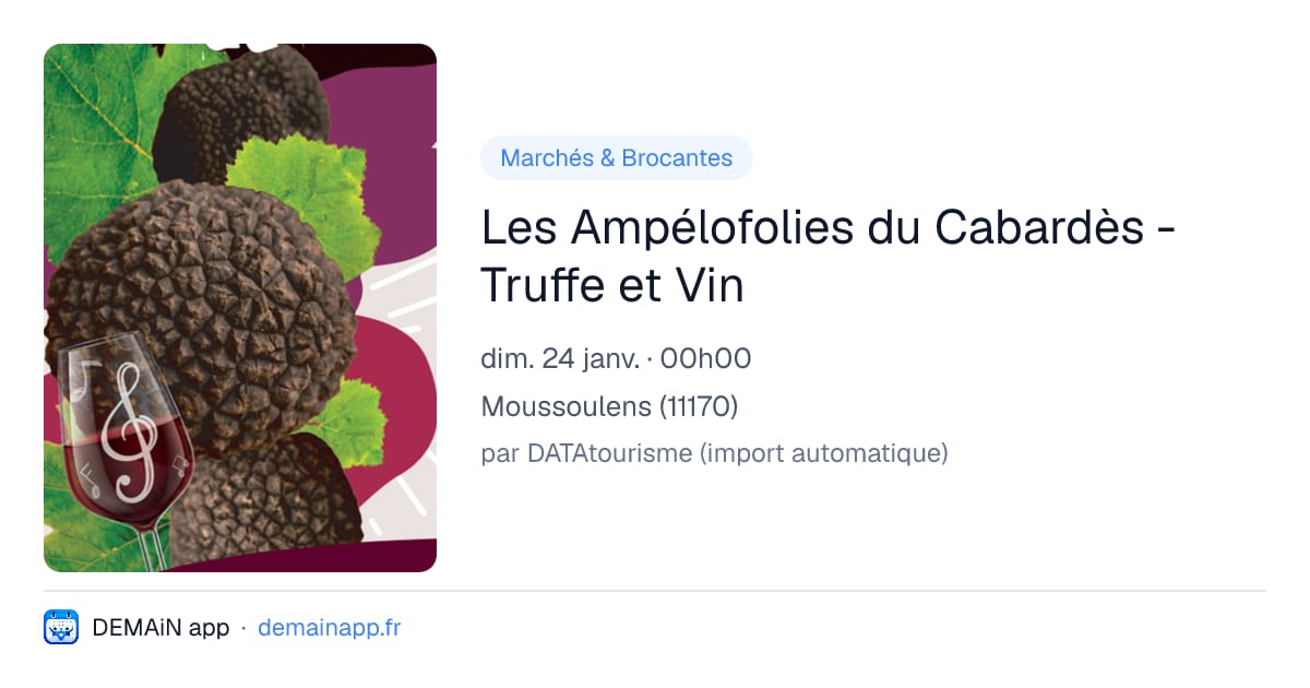 Les Ampélofolies du Cabardès - Truffe et Vin — Moussoulens