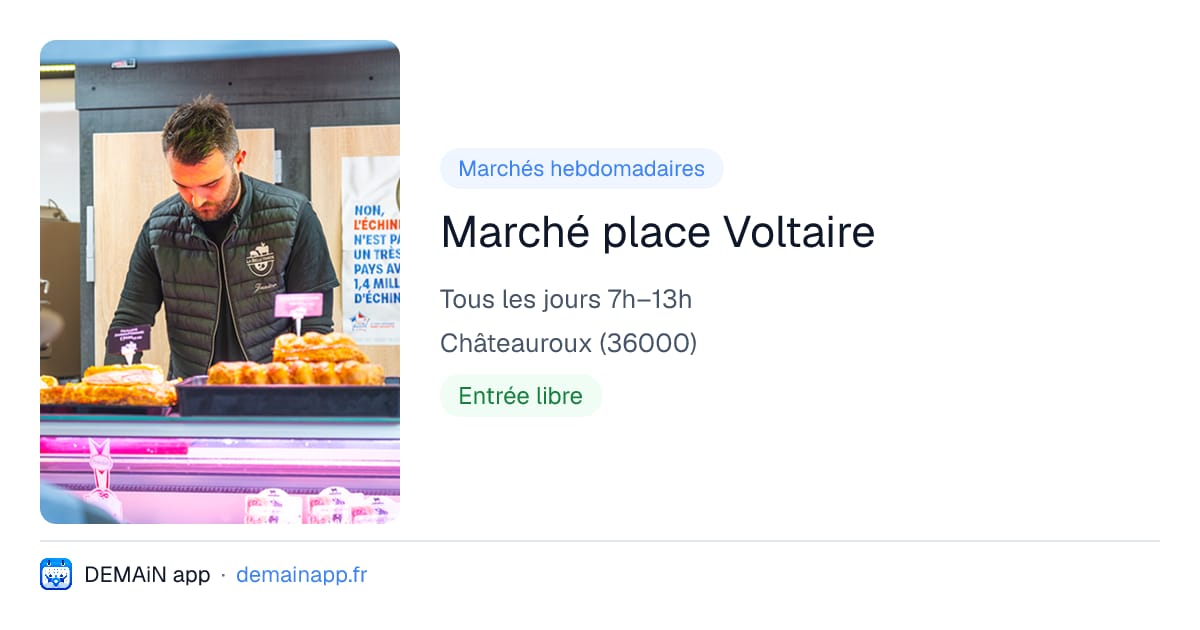 Marché place Voltaire — Châteauroux