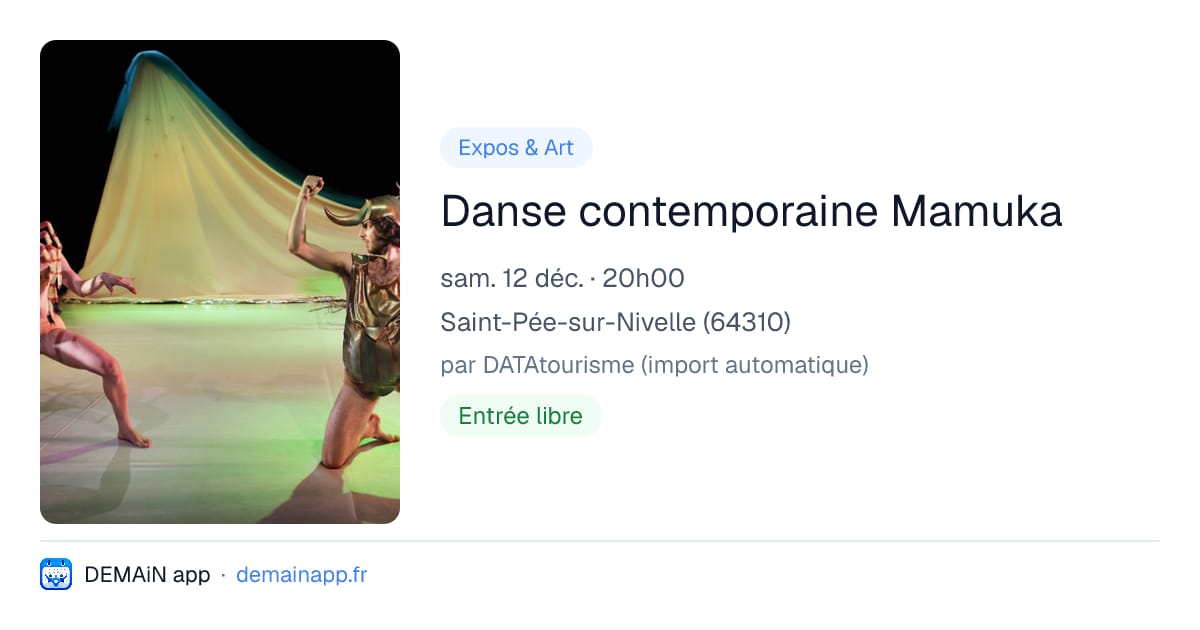 Danse contemporaine Mamuka — Saint-Pée-sur-Nivelle