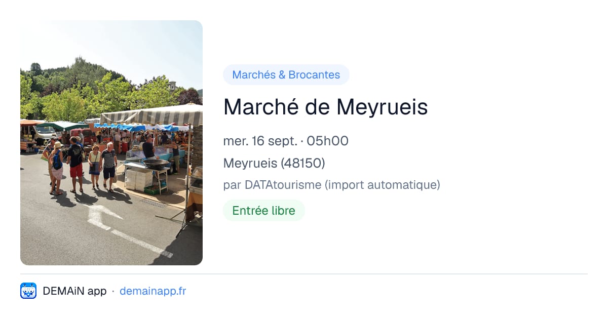 Marché de Meyrueis — Meyrueis