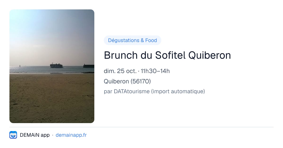Brunch du Sofitel Quiberon — Quiberon