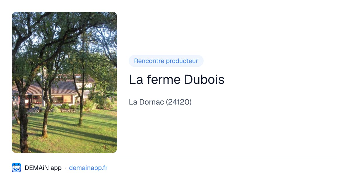 La ferme Dubois — La Dornac