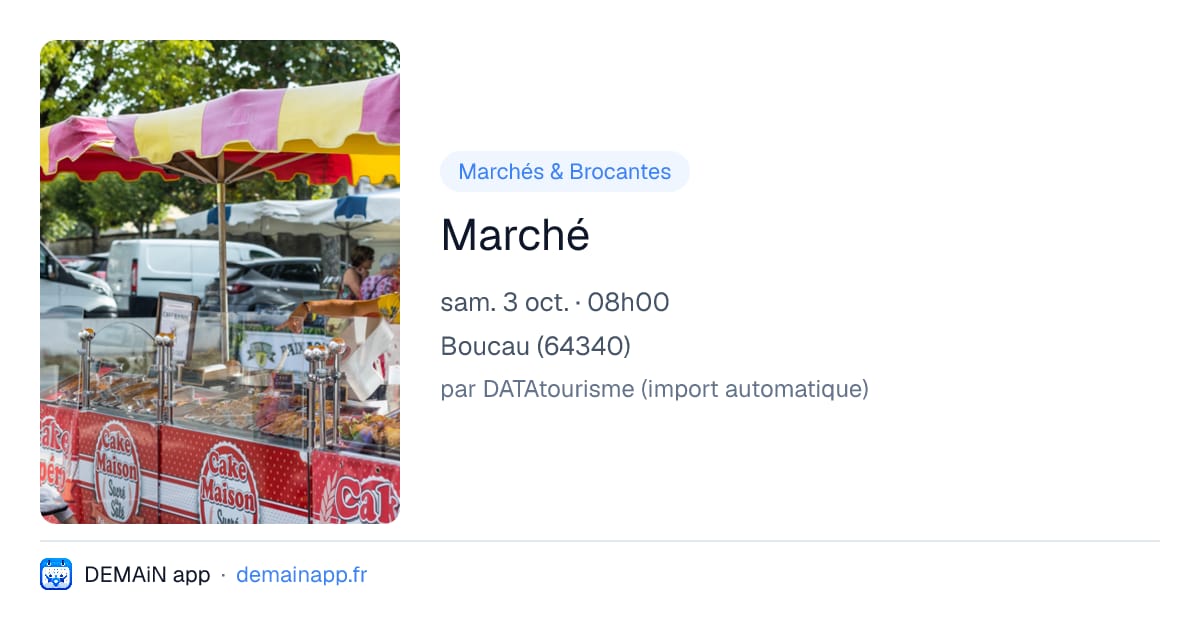 Marché — Boucau