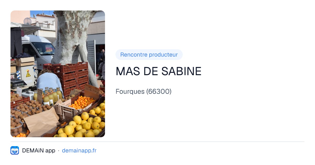 MAS DE SABINE — Fourques