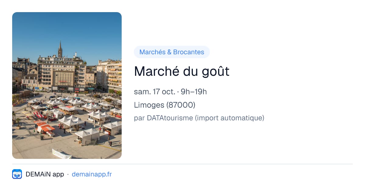 Marché du goût — Limoges