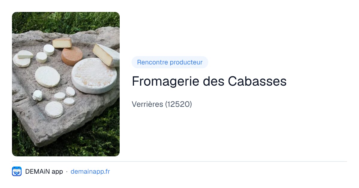 Fromagerie des Cabasses — Verrières