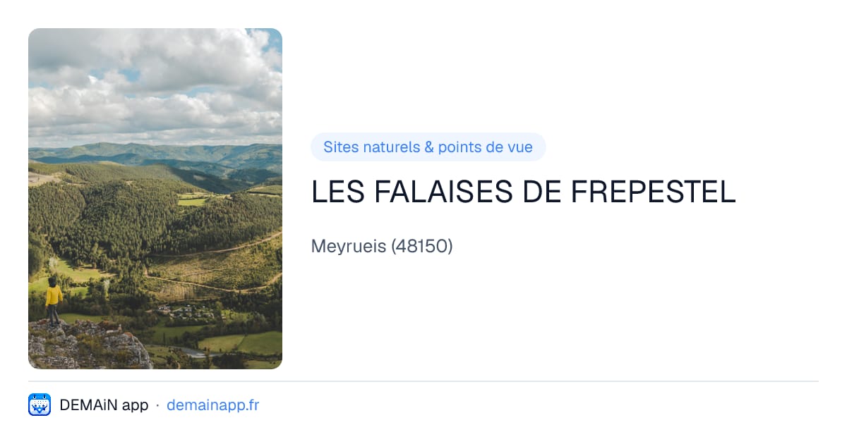LES FALAISES DE FREPESTEL — Meyrueis