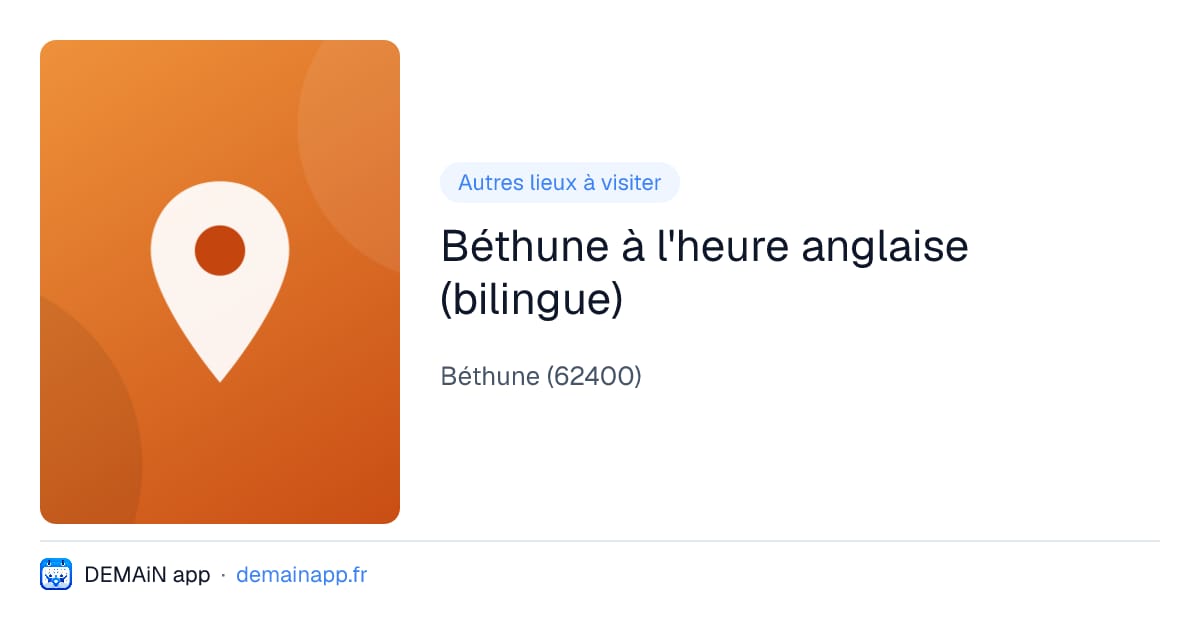 Béthune à l'heure anglaise (bilingue) — Béthune
