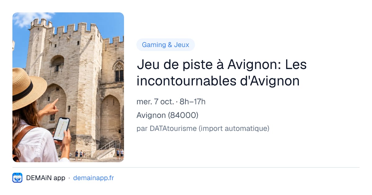Jeu de piste à Avignon: Les incontournables d'Avignon — Avignon