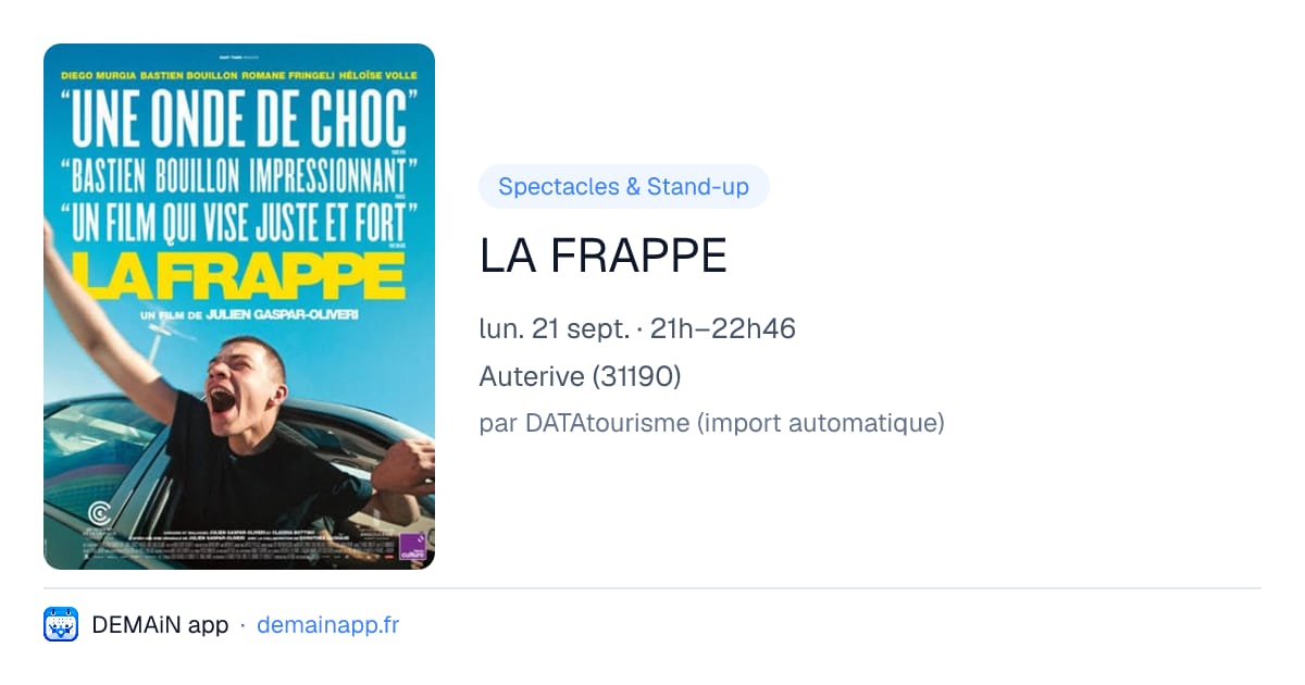 LA FRAPPE — Auterive