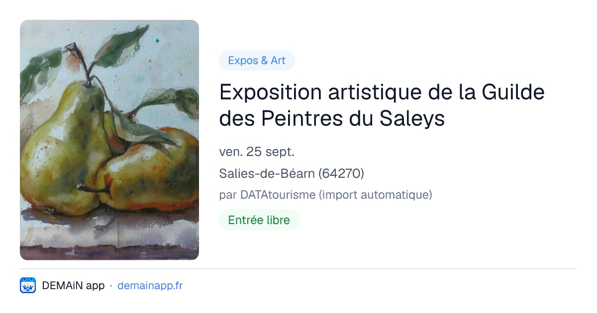 Exposition artistique de la Guilde des Peintres du Saleys — Salies-de-Béarn