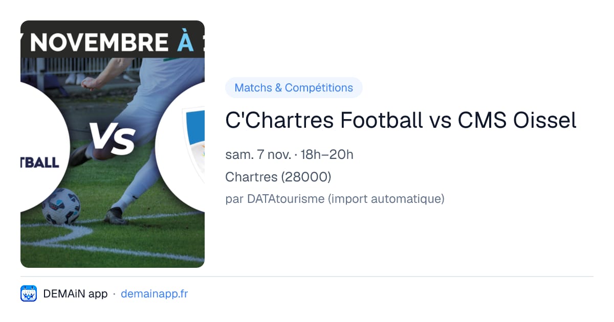 C'Chartres Football vs CMS Oissel — Chartres