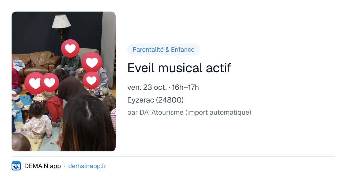 Eveil musical actif — Eyzerac