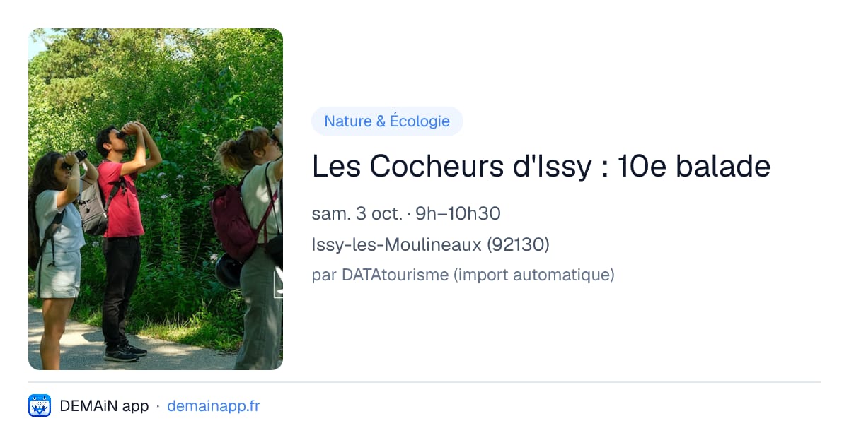 Les Cocheurs d'Issy : 10e balade — Issy-les-Moulineaux