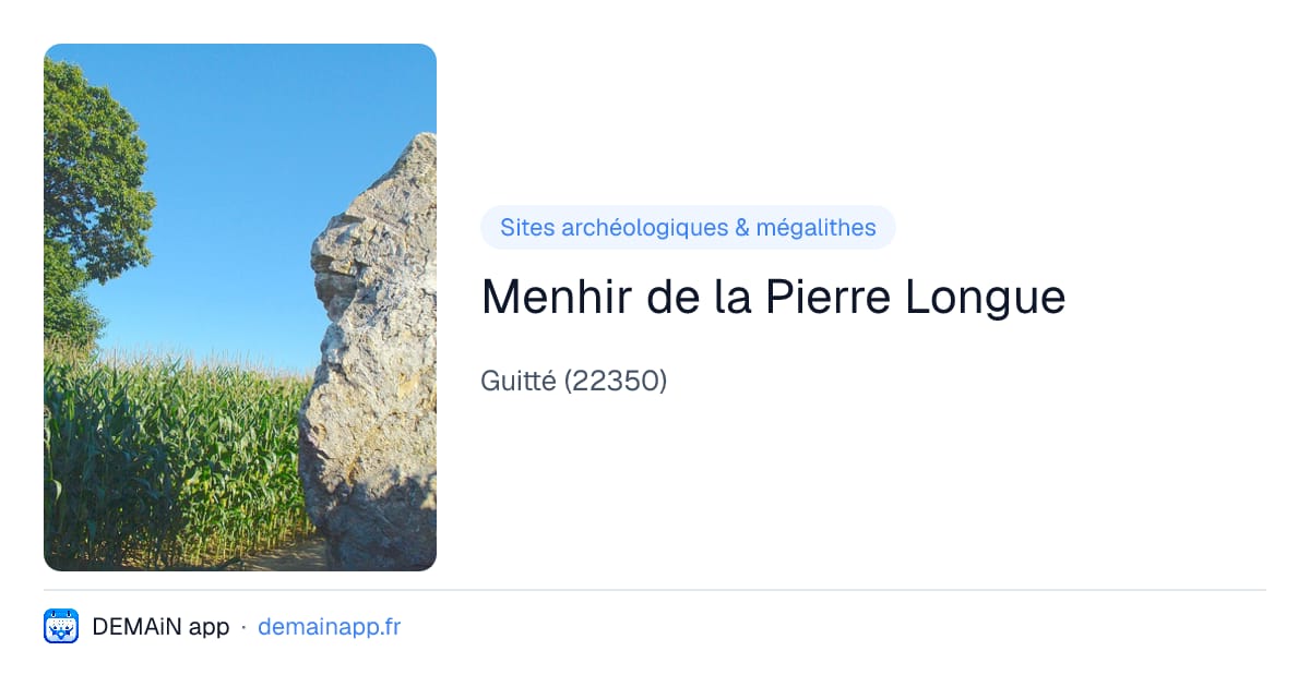 Menhir de la Pierre Longue — Guitté