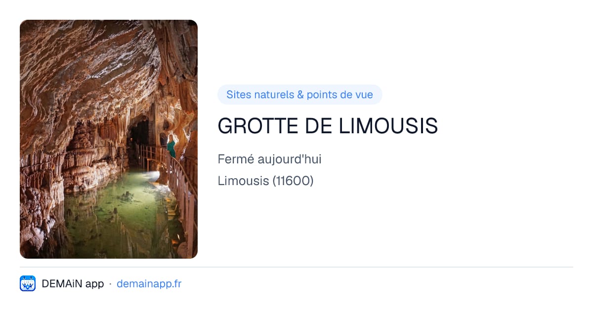 GROTTE DE LIMOUSIS — Limousis