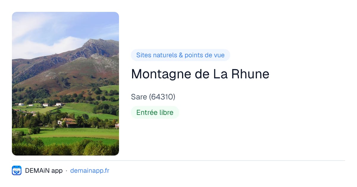 Montagne de La Rhune — Sare