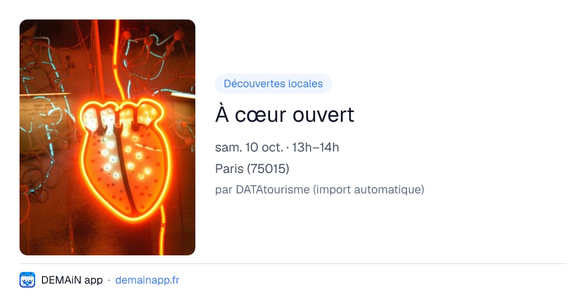 À cœur ouvert — Paris