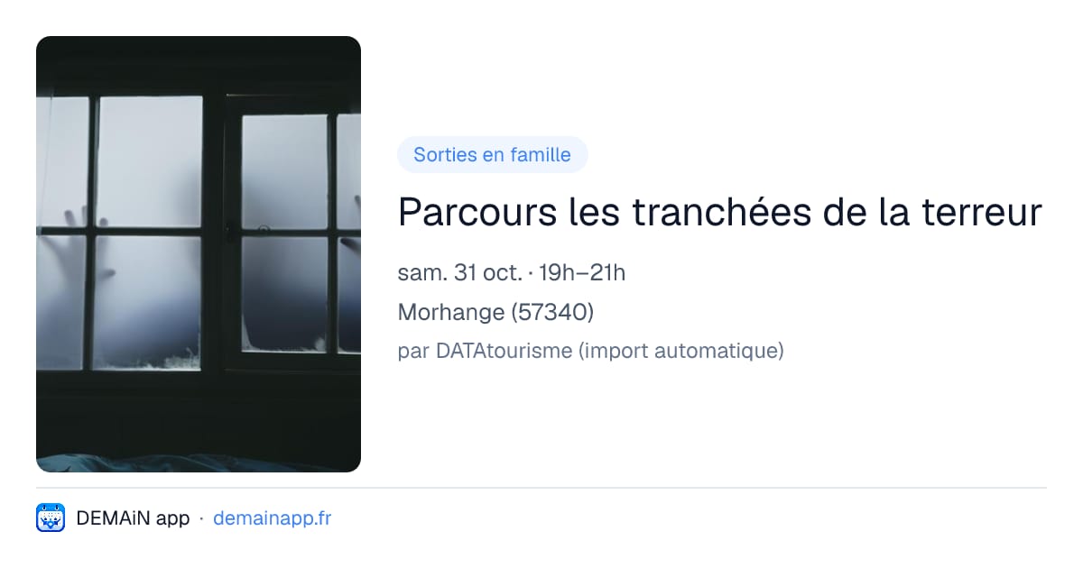 Parcours les tranchées de la terreur — Morhange