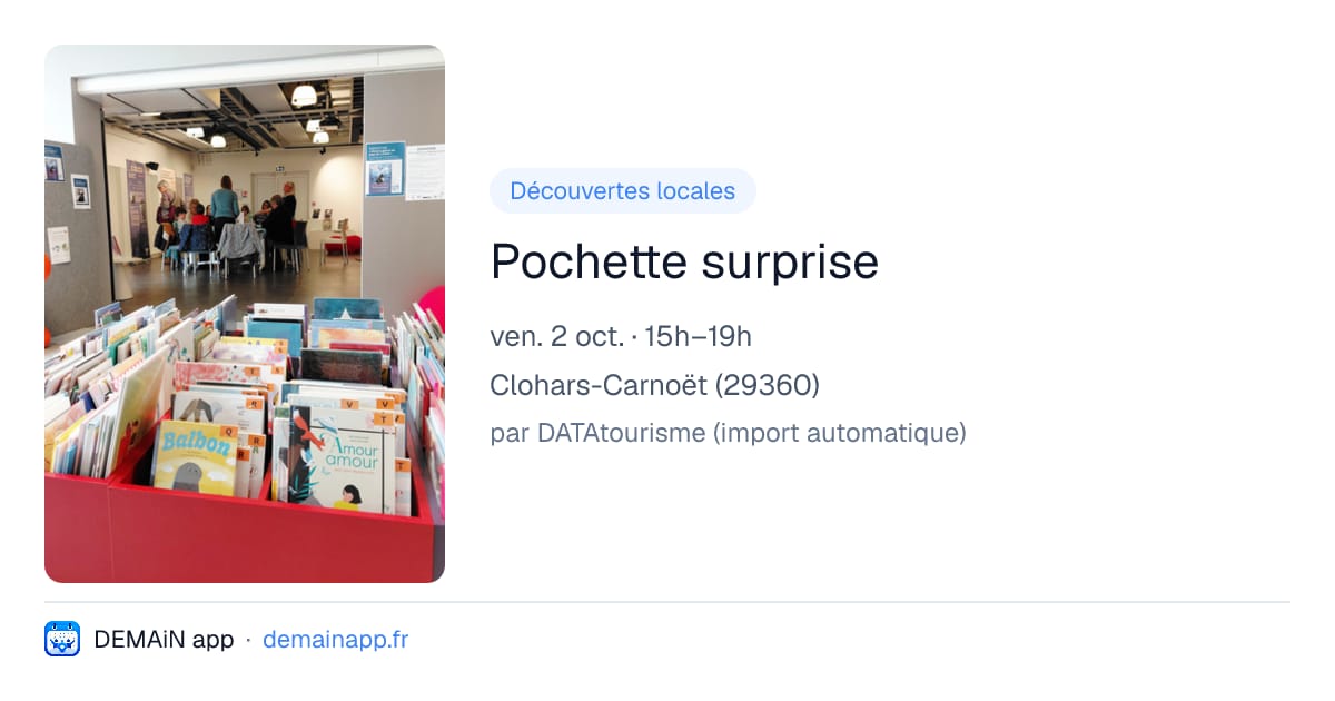 Pochette surprise — Clohars-Carnoët