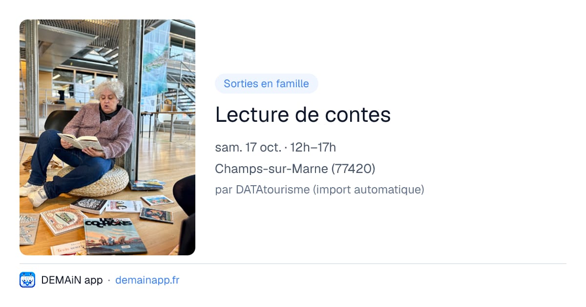 Lecture de contes — Champs-sur-Marne