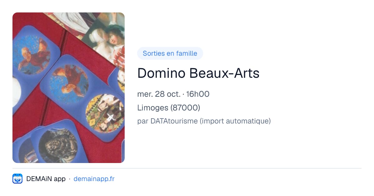 Domino Beaux-Arts — Limoges