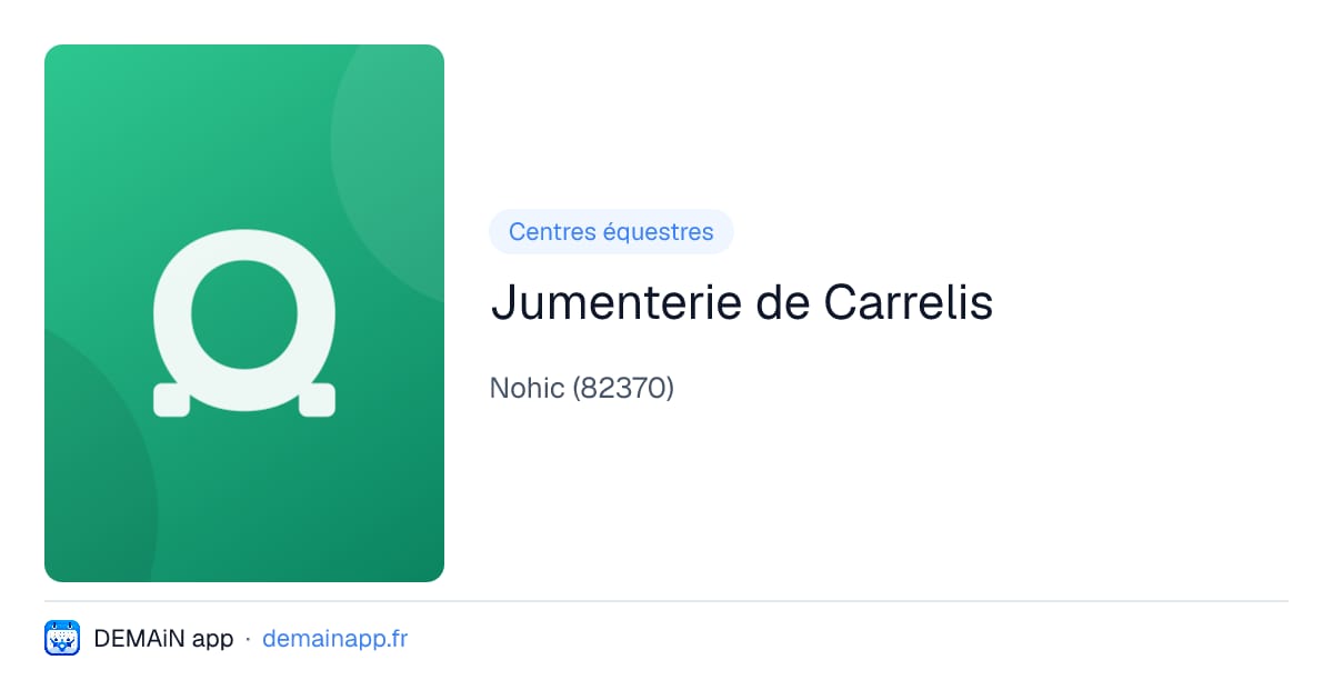 Jumenterie de Carrelis — Nohic