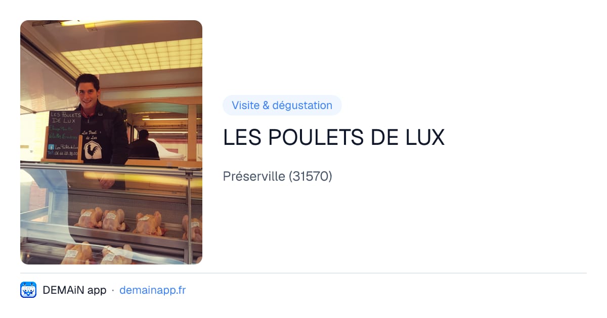 LES POULETS DE LUX — Préserville