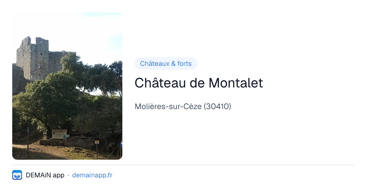 Château de Montalet — Molières-sur-Cèze