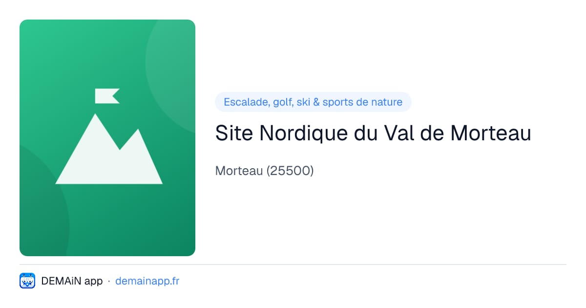 Site Nordique du Val de Morteau — Morteau