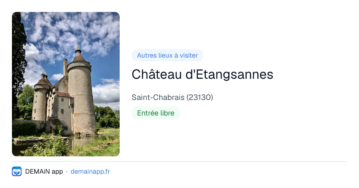 Château d'Etangsannes — Saint-Chabrais