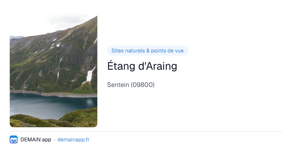 Étang d'Araing — Sentein