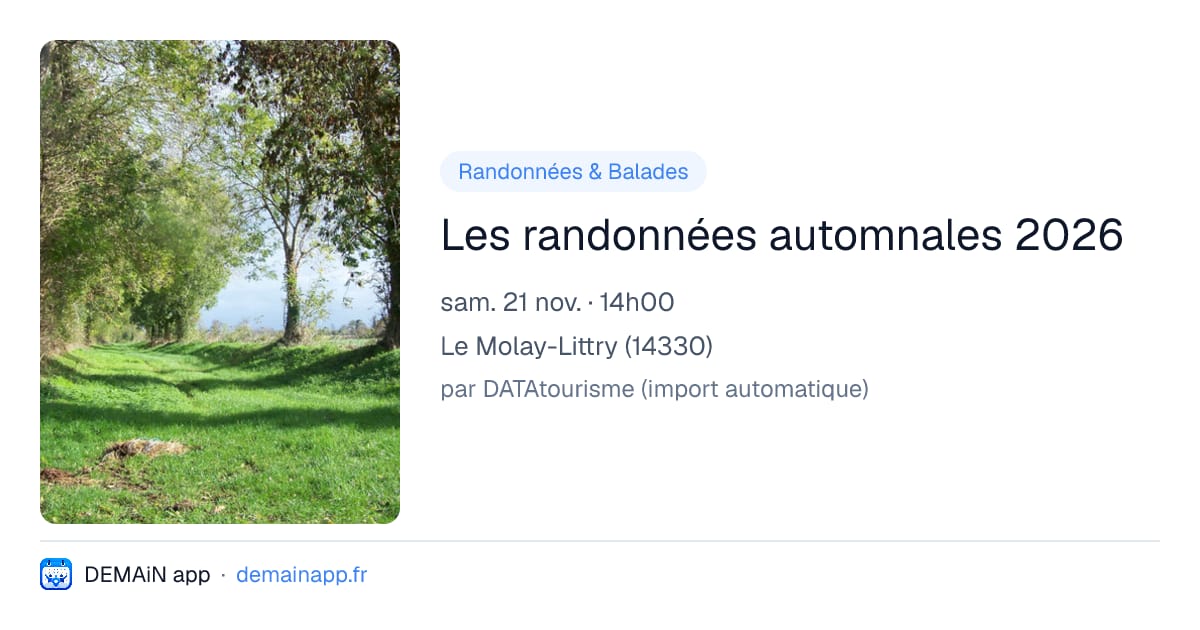 Les randonnées automnales 2026 — Le Molay-Littry