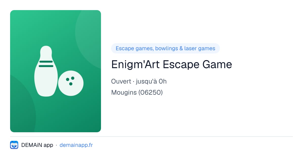 Enigm'Art Escape Game — Mougins
