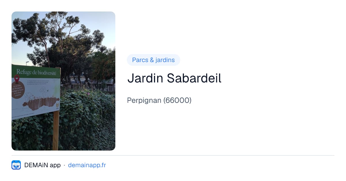Jardin Sabardeil — Perpignan
