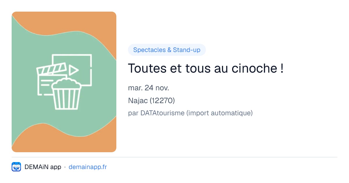 Toutes et tous au cinoche ! — Najac