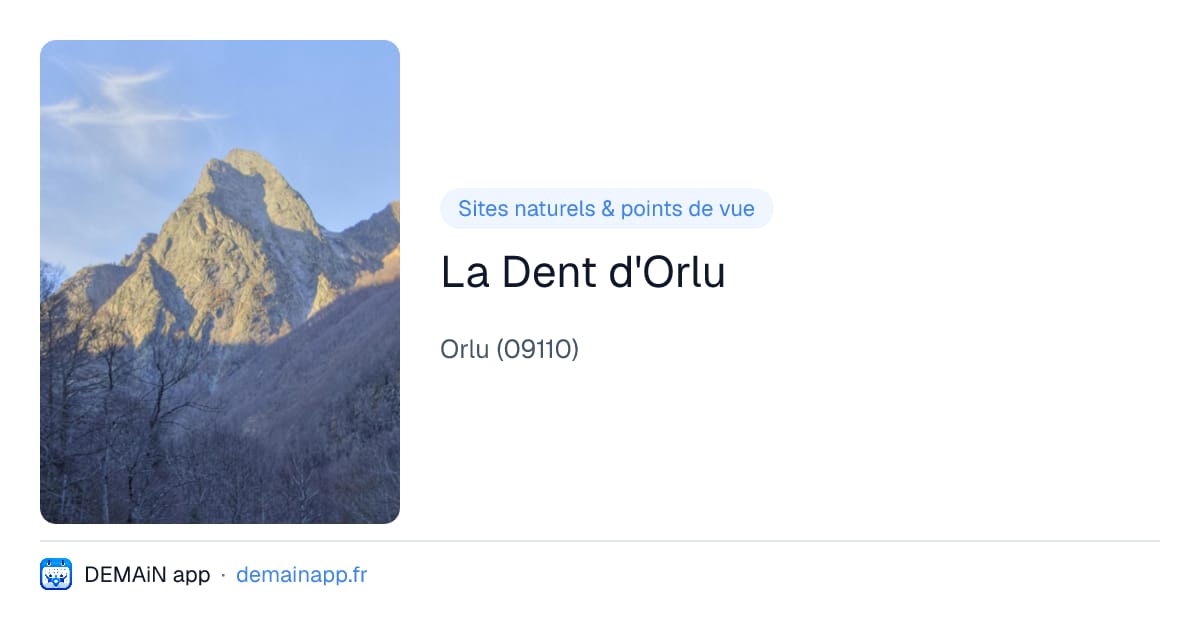 La Dent d'Orlu — Orlu