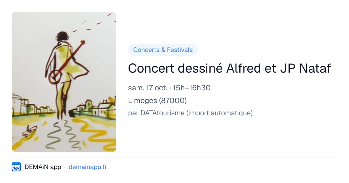 Concert dessiné Alfred et JP Nataf — Limoges